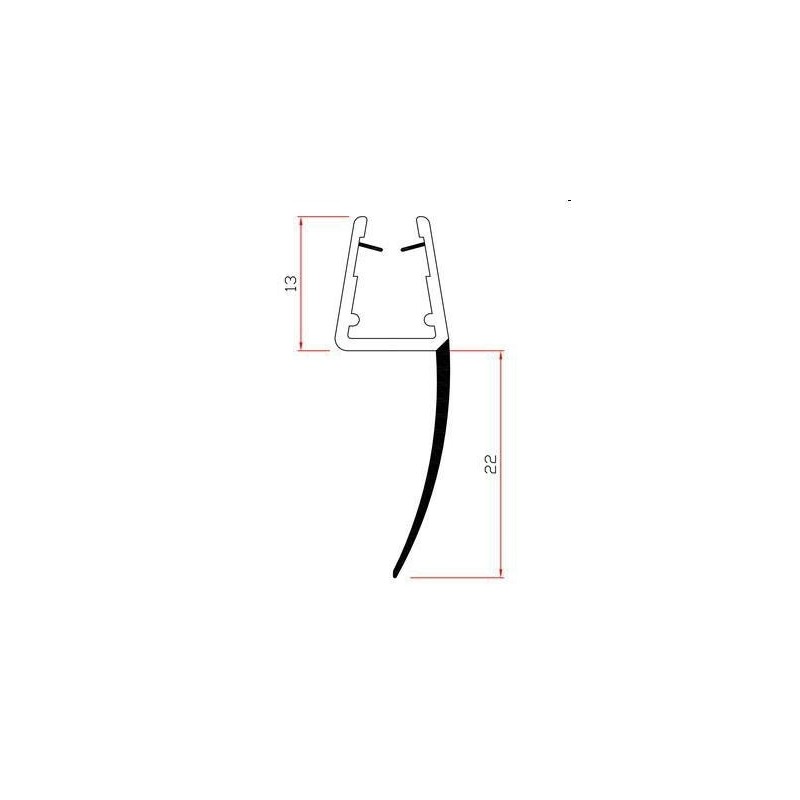 guarnizione x box doccia mt.2 mod.405/22