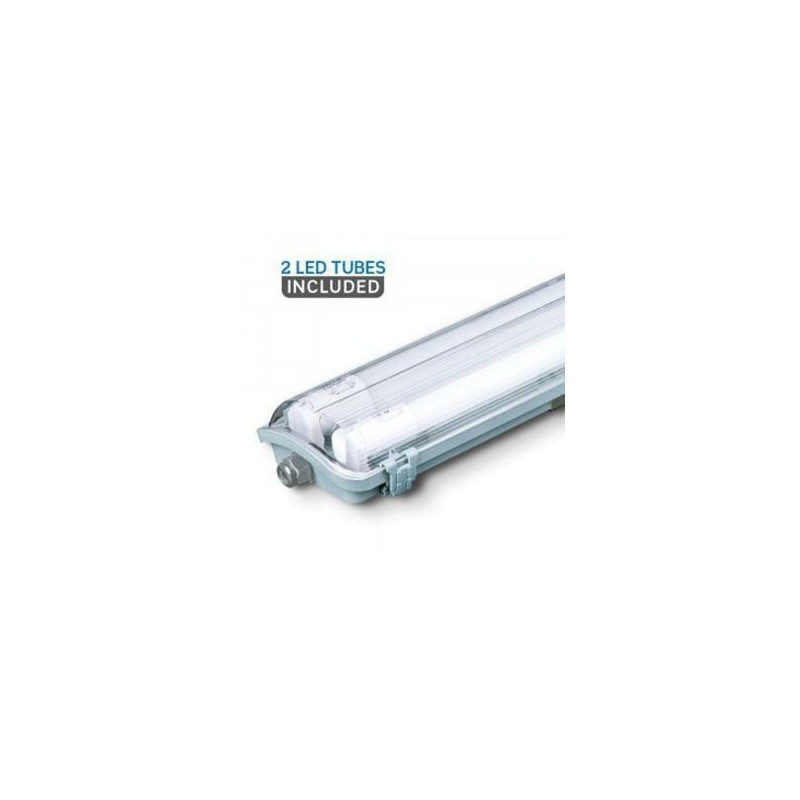 plafoniera stagna 2x22w 6400°k cm.150 ip65