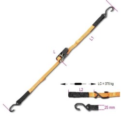 legabagagli a cric con gancio e asola mm.25 m.5
