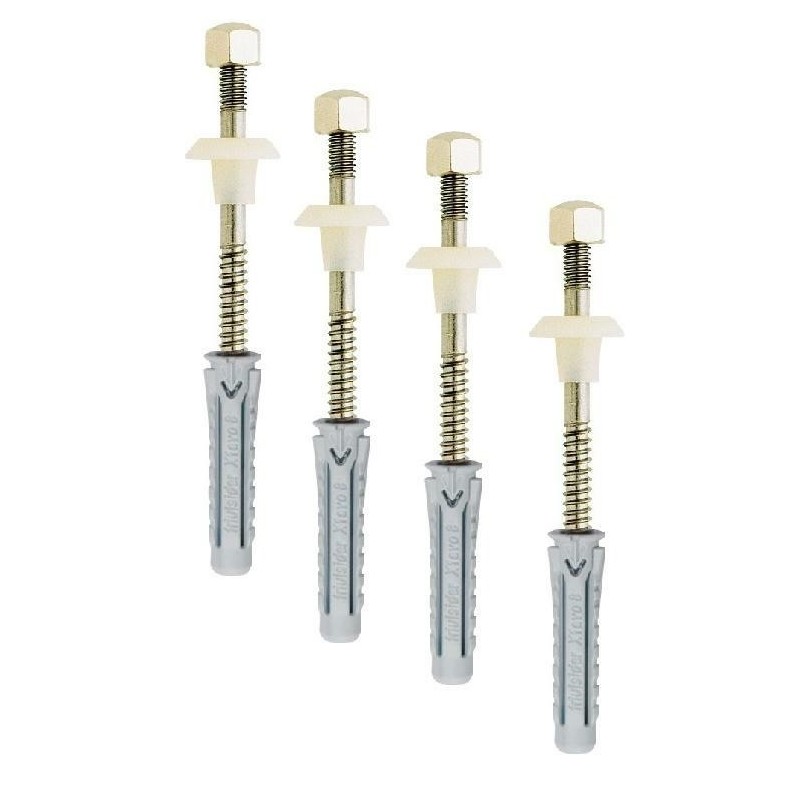 fissaggio inox per sanitari a pavimento 5x80 pz 4