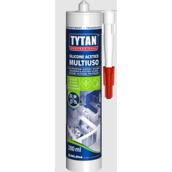 silicone acetico bianco 280 ml.