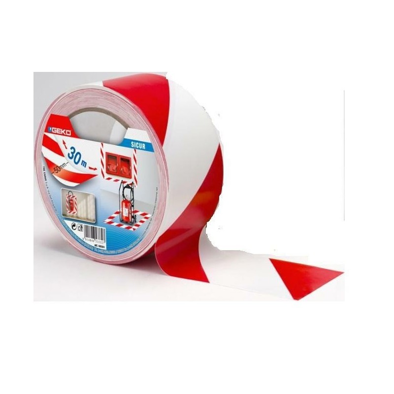 nastro adesivo bianco rosso 50x30