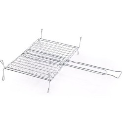 graticola acciaio inox con piedini cm.45x40