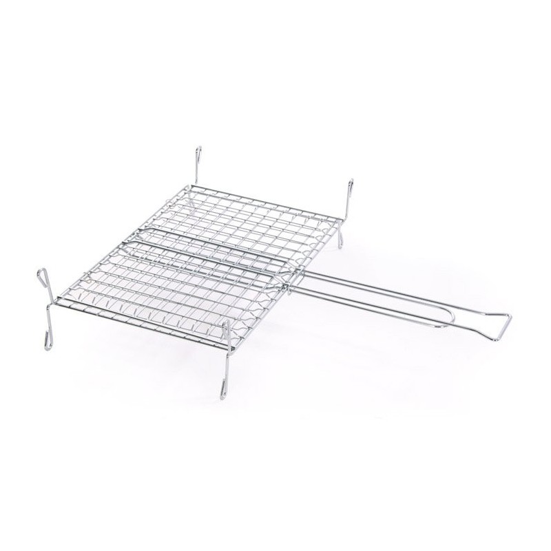 graticola acciaio inox con piedini cm.45x40