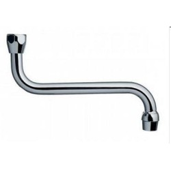 canna a esse universale per rubinetto a muro cm.25