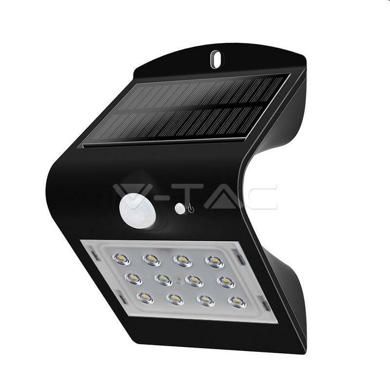 lampada led solare 1.5w 4000 °k nero