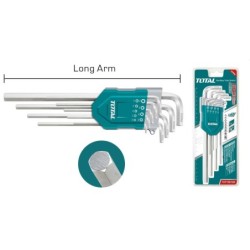 serie 9 chiavi esagonali extra lunghe pz.da 1.5 a 10