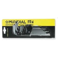 serie 9 chiavi esagonali testa sferica extra lunghe da1.5-a-10