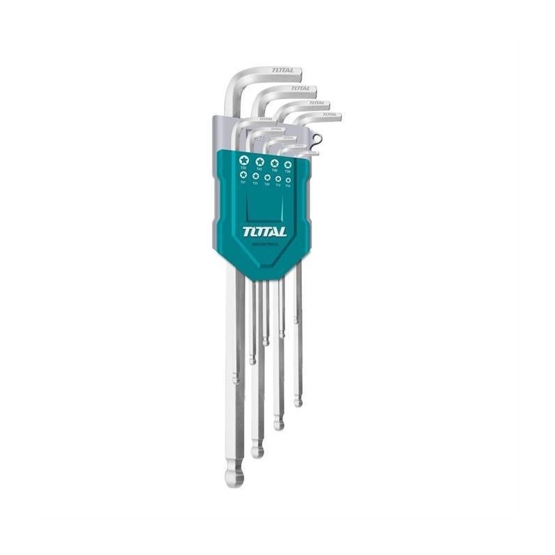 serie 9 chiavi esagonali testa sferica lunghe da1.5-a-10