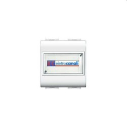 pulsante con portanome bianco life
