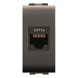 presa rj45 utp life nera
