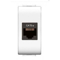 presa rj45 utp life bianca