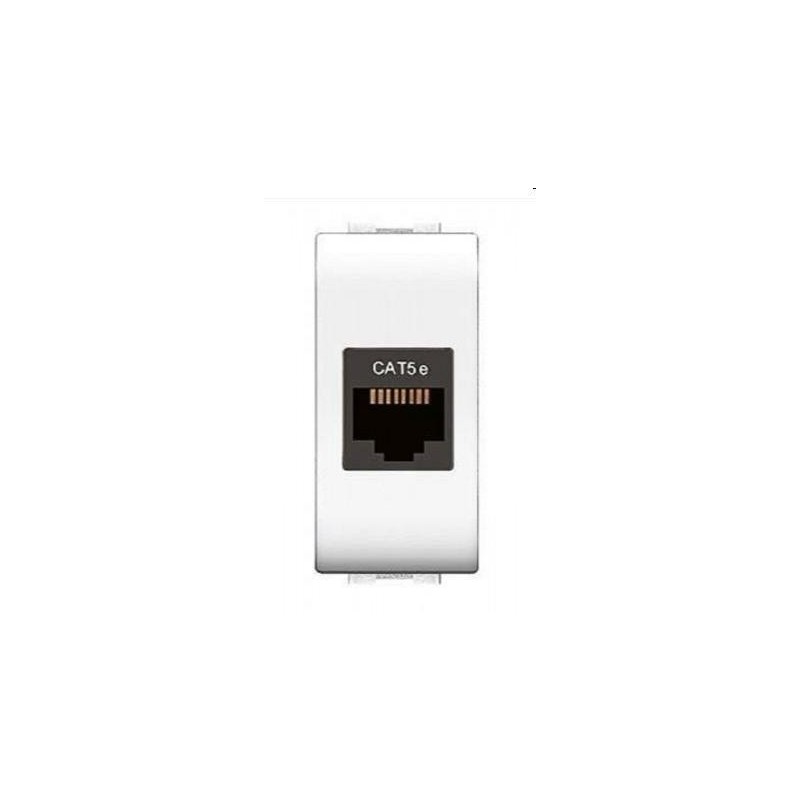 presa rj45 utp life bianca