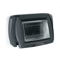 idrobox placca autoportante life 3 p antracite ip55