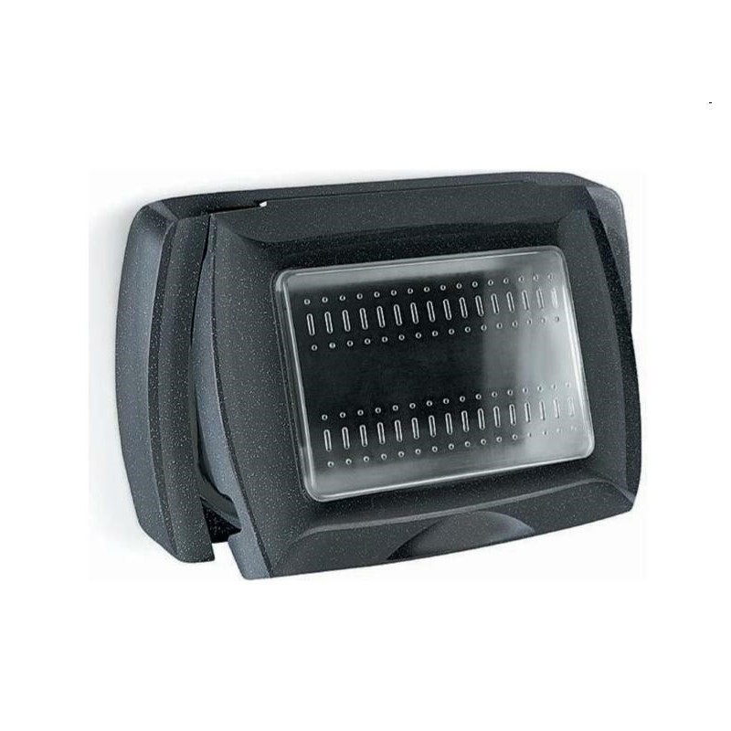 idrobox placca autoportante life 3 p antracite ip55