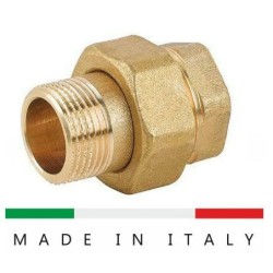 bocchettone m-f oring da 1'ottone giallo