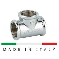 tee da 1/2 ottone cromato