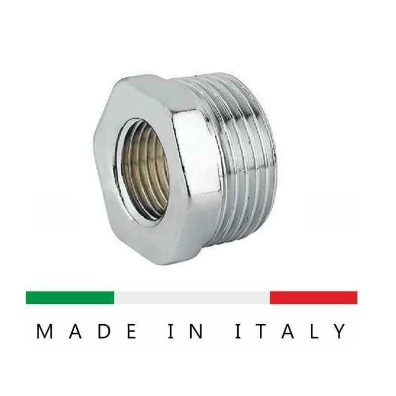 riduzione m 1'f 1/2 ottone cromato