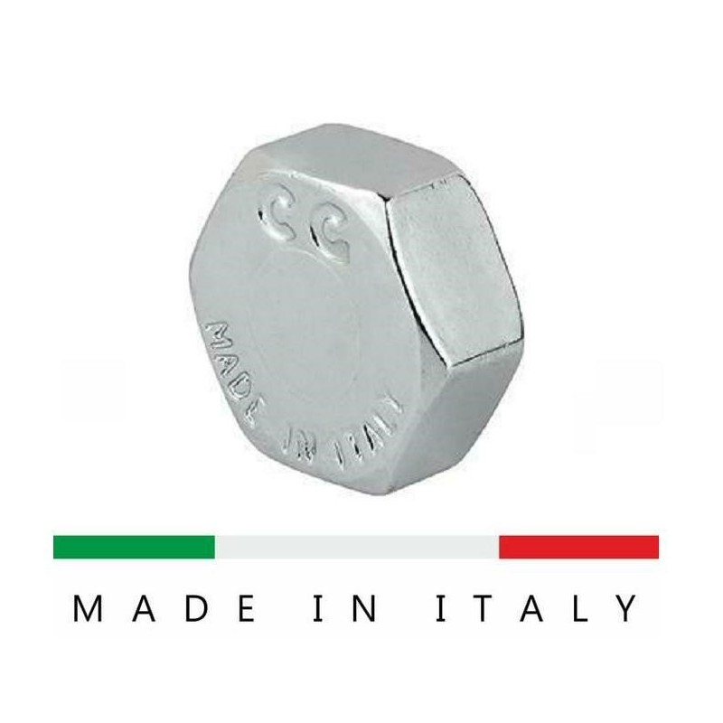 tappo femmina 3/4 ottone cromato