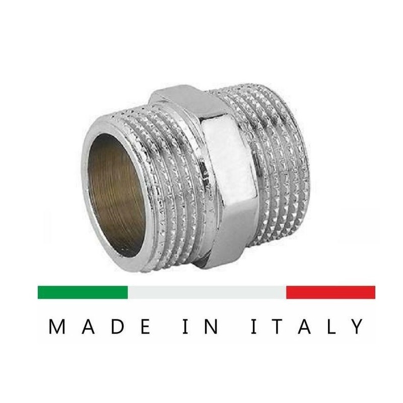 nipples da 1/2 ottone cromato