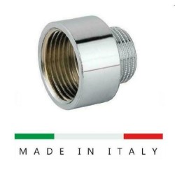 prolunga ridotta f.1' m.3/4 ottone cromato