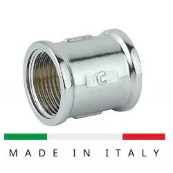 manicotto f-f da 1' ottone cromato