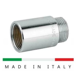 prolunga ottone cromato cm.2 m-f 1/2