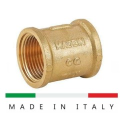 manicotto f-f da 3/4 ottone giallo