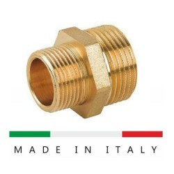 nipples ridotta 1/2x3/4 ottone giallo