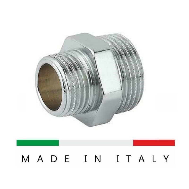 nipples ridotta 1/2x1' ottone cromato