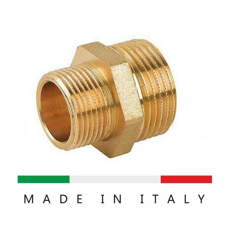 nipples ridotta 3/4x1'1/4 ottone giallo