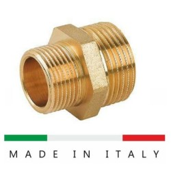 nipples ridotta 1/2x1'1/4 ottone giallo