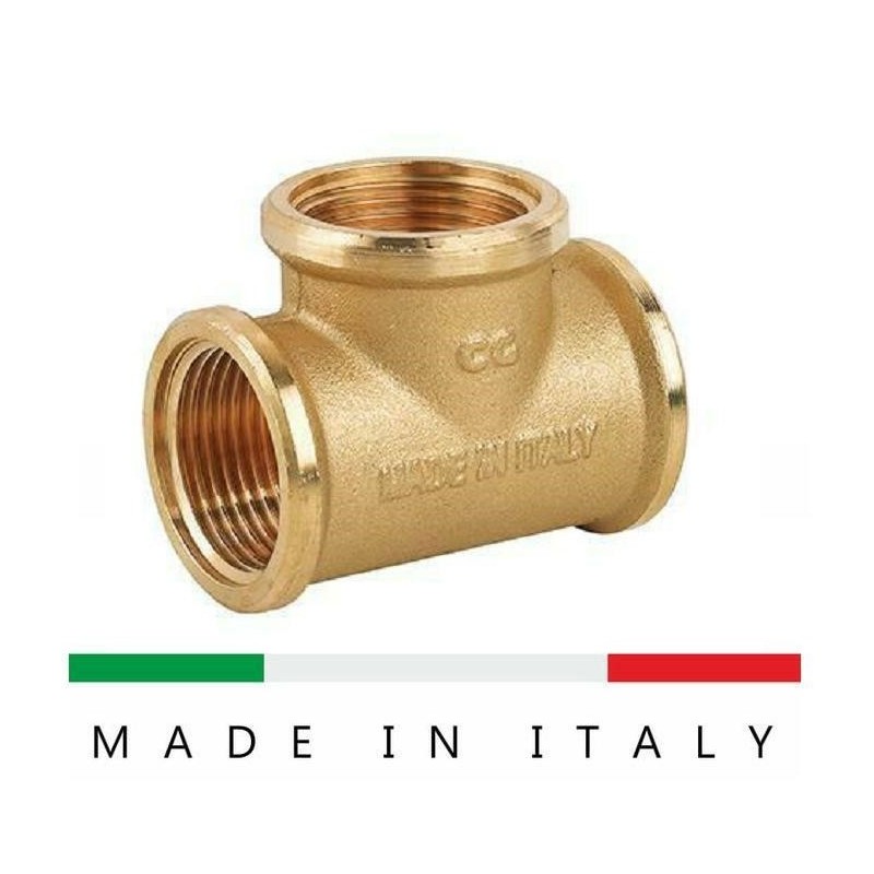 tee da 1'1/4 ottone giallo