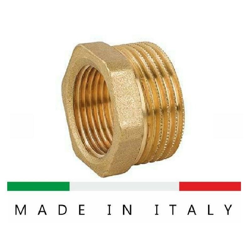riduzione m 1'1/4 f 1' ottone giallo