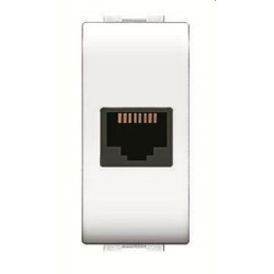 presa telefonica rj11 life bianca