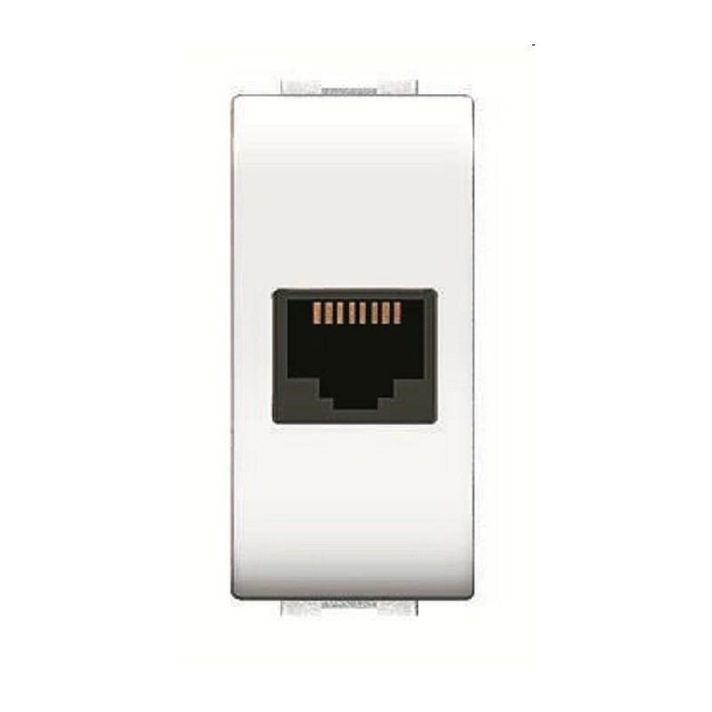presa telefonica rj11 life bianca