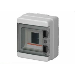 centralino stagno c/portello parete ip65 4 moduli