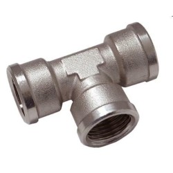 tee da 1/4 femmina ottone cromato