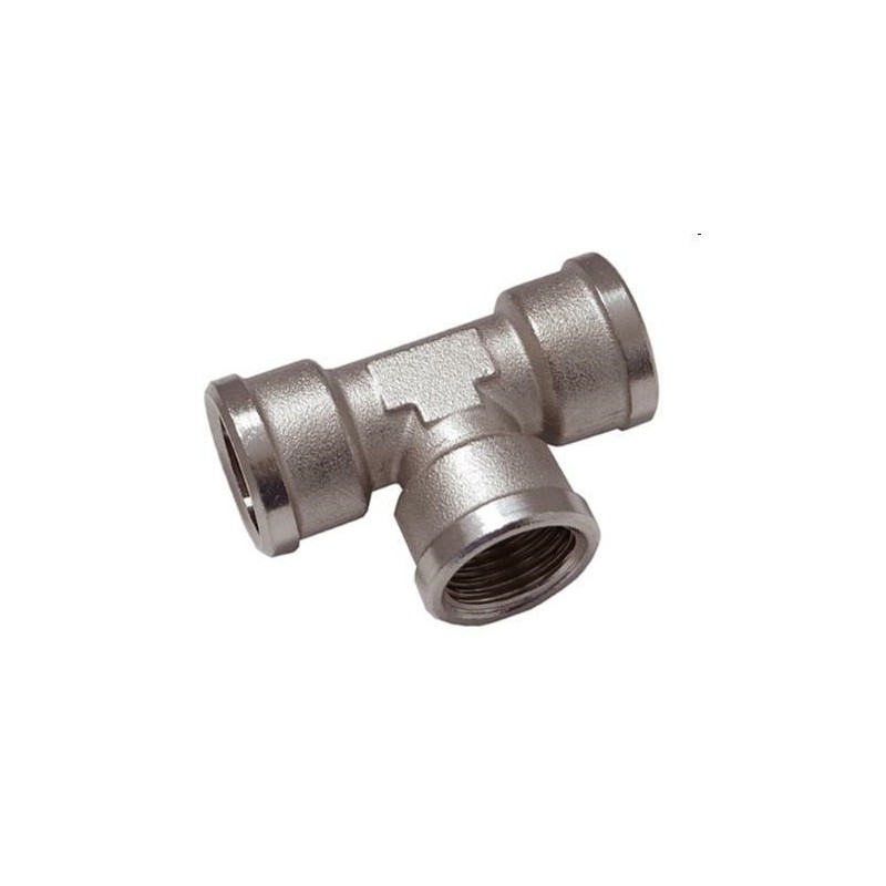 tee da 1/4 femmina ottone cromato