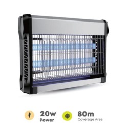 zanzariera elettrica 2x10w per 80 mq