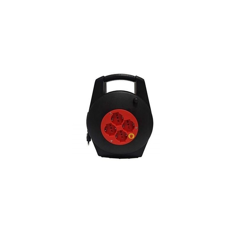 avvolgicavo m.5 3x1 4 prese trivalenti int. sicurezza