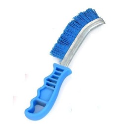 spazzola nylon blu manico plastica