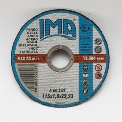 disco 115x1x22 inox fer ima