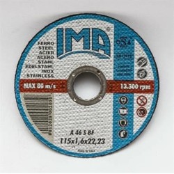 disco 115x1,6x22 inox fer ima