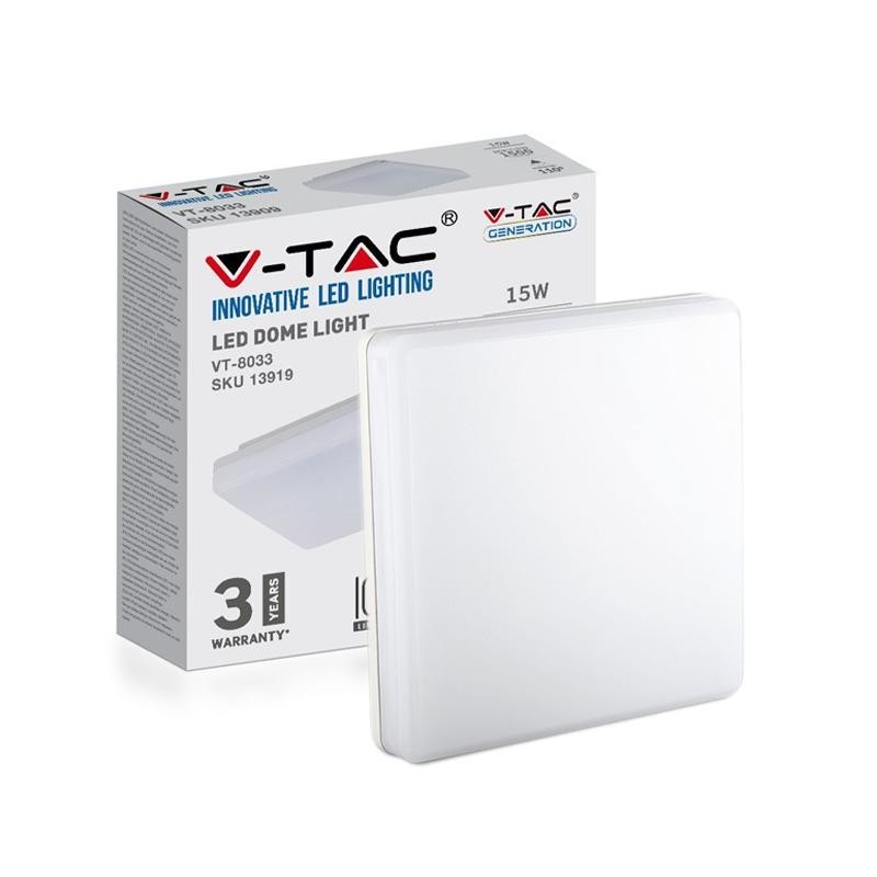 plafoniera a led samsung quadra 15w 6400 °k ip44