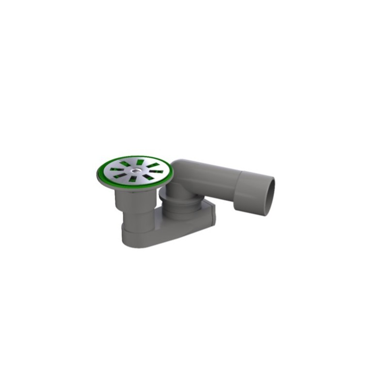 sifone piatto doccia ribbassato mm.40-50 orientabile