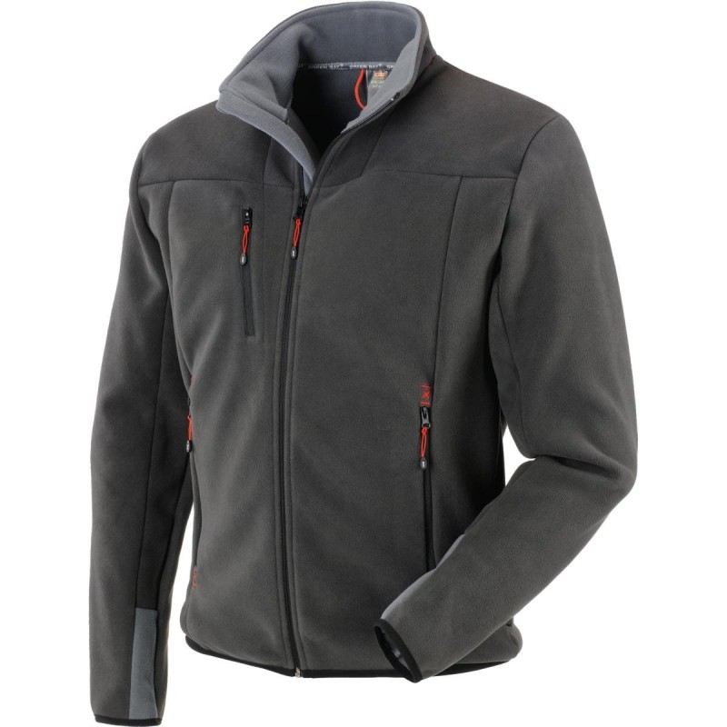 giubbino navis in pile grigio antracite