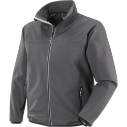 giubbino softshell 100% poliestere grigio antracite