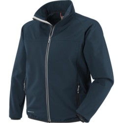 giubbino softshell 100% poliestere blu