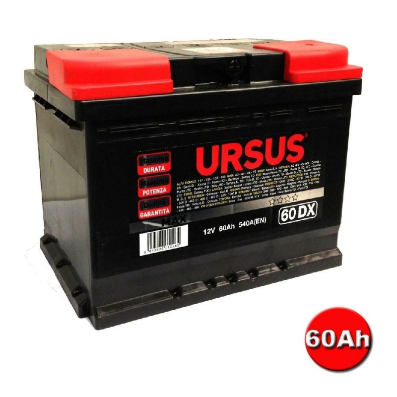 batteria ursus max 60 dx